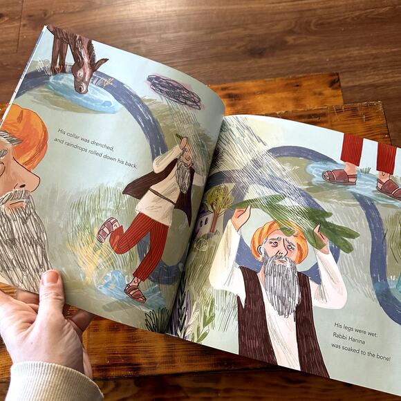 PJ Library A Rainy Day Story Rabbi Hanina ben Dosa Jewish Paperback Book - Picture 5 of 10